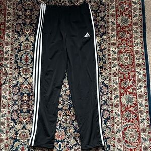 Adidas Black Sweatpants with White Accents